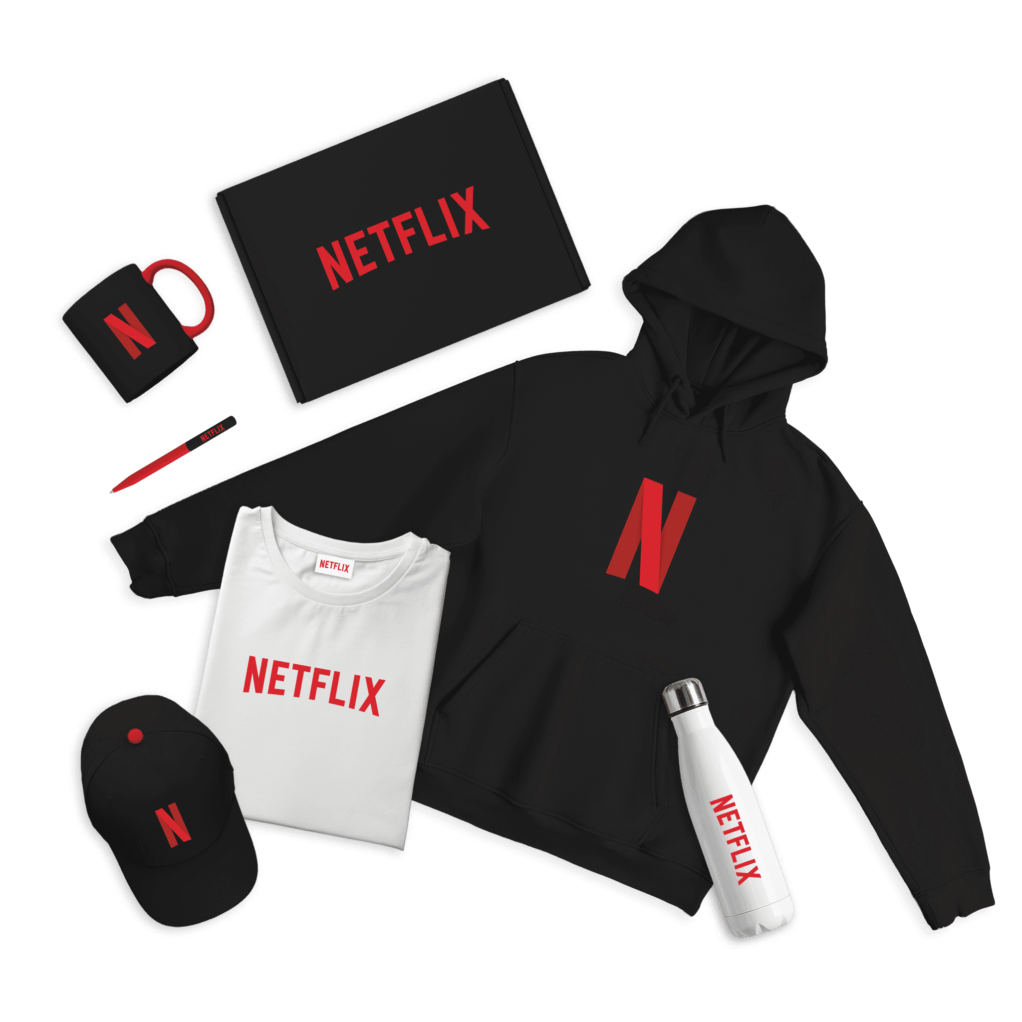 Netflix branded merch kit